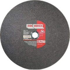 Sait - 14" Aluminum Oxide Cutoff Wheel - 3/32" Thick, 1" Arbor, 4,400 Max RPM, Use with Chop Saws - Eagle Tool & Supply