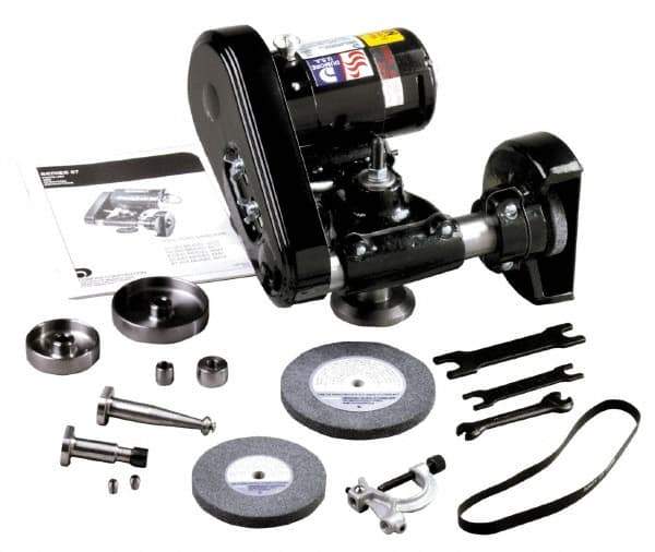 Dumore - Interchangeable, External Spindle, Tool Post Grinder - 6 Inch Wheel Diameter Compatibility, 9 to 20 Inch Lathe Swing Compatibility, 3/4 hp - Eagle Tool & Supply