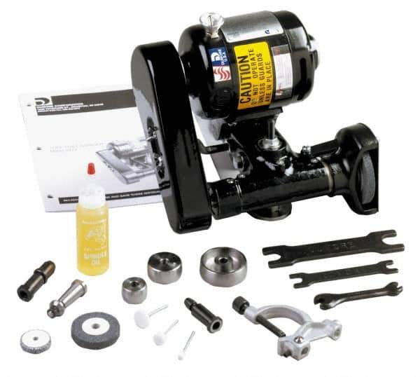 Dumore - Integral, Internal and External Spindle, Tool Post Grinder - 1/8, 8 to 14 Inch Lathe Swing Compatibility, 1/4 hp, 115 Volts, 3/8 Inch Spindle Hole Diameter - Eagle Tool & Supply