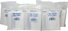 Value Collection - 5 x 8", 2 mil Self-Seal Polybags - Regular-Duty with White Marking Block - Eagle Tool & Supply