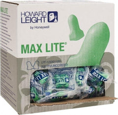 Howard Leight - Disposable, Uncorded, 30 dB, Contoured and T Shape Earplugs - Green, 200 Pairs - Eagle Tool & Supply