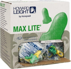 Howard Leight - Disposable, Corded, 30 dB, Contoured and T Shape Earplugs - Green, 100 Pairs - Eagle Tool & Supply