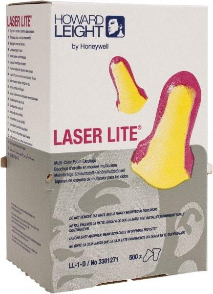 Howard Leight - Disposable Earplug Refill with 32 dB Earplugs - Magenta & Yellow Earplugs, 500 Pairs - Eagle Tool & Supply