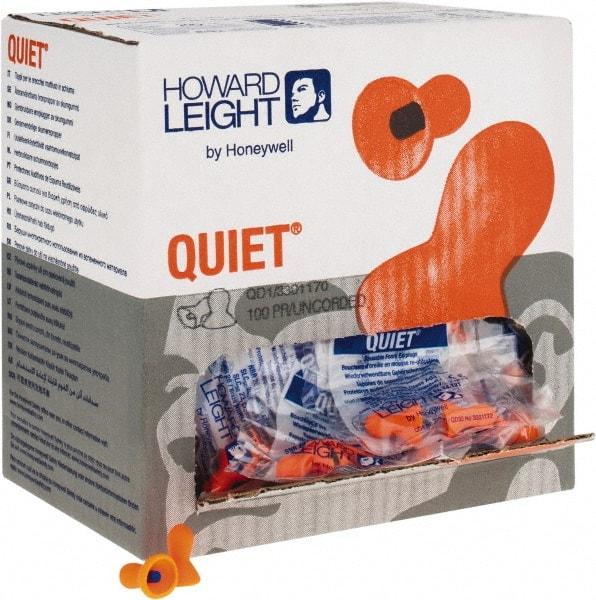 Howard Leight - Reusable, Corded, 26 dB, Taper Flare Earplugs - Orange, 100 Pairs - Eagle Tool & Supply