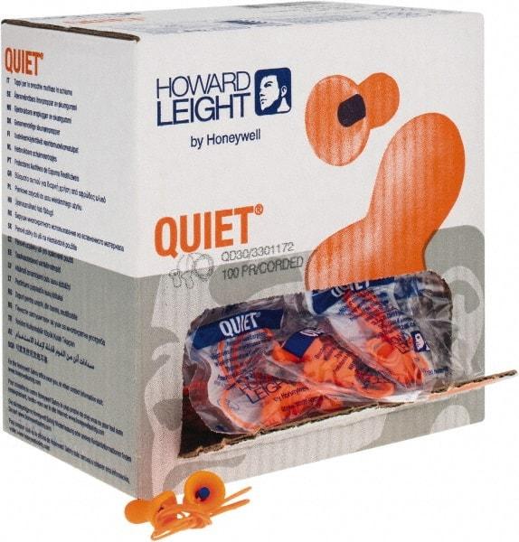 Howard Leight - Reusable, Uncorded, 26 dB, Taper Flare Earplugs - Orange, 100 Pairs - Eagle Tool & Supply