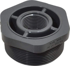 Value Collection - 2 x 3/4" PVC Plastic Pipe Reducer Bushing - Schedule 80, MIPT x FIPT End Connections - Eagle Tool & Supply