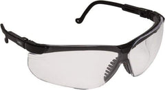 Uvex - Clear Lenses, Framed Safety Glasses - Anti-Fog, Scratch Resistant, Black Polycarbonate Frame, Adjustable Temples, Size Universal, Wrap Around - Eagle Tool & Supply