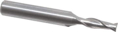 OSG - 4mm, 11mm LOC, 6mm Shank Diam, 45mm OAL, 2 Flute, Solid Carbide Square End Mill - Single End, Uncoated, Spiral Flute, 30° Helix, Centercutting, Right Hand Cut, Right Hand Flute, Series 8120 - Eagle Tool & Supply