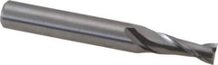 OSG - 4.5mm, 11mm LOC, 6mm Shank Diam, 45mm OAL, 2 Flute, Solid Carbide Square End Mill - Single End, Uncoated, Spiral Flute, 30° Helix, Centercutting, Right Hand Cut, Right Hand Flute, Series 8120 - Eagle Tool & Supply