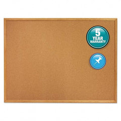 Quartet - Cork Bulletin Boards Style: Open Cork Bulletin Board Color: Natural - Eagle Tool & Supply