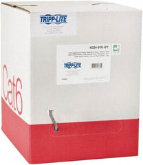 Tripp-Lite - Cat6, 24 AWG, 8 Wires, 550 MHz, Unshielded Network & Ethernet Cable - Gray, PVC, 1,000' OAL - Eagle Tool & Supply