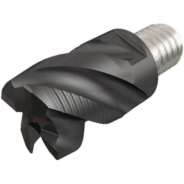 Iscar - MM EFS Grade IC908 Carbide End Milling Tip Insert - TiAlN Finish, 4 Flutes, 5/8" Cutting Diam, 0.47" Depth of Cut, 0.8" Extension, 45° Helix - Eagle Tool & Supply