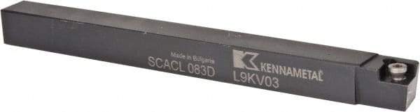 Kennametal - SCAC, Left Hand Cut, 10° Lead Angle, 1/2" Shank Height x 1/2" Shank Width, Neutral Rake Indexable Turning Toolholder - 6" OAL, CC..32.5. Insert Compatibility, Series Screw-On - Eagle Tool & Supply