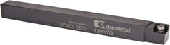 Kennametal - SCAC, Left Hand Cut, 10° Lead Angle, 1/2" Shank Height x 1/2" Shank Width, Neutral Rake Indexable Turning Toolholder - 6" OAL, CC..32.5. Insert Compatibility, Series Screw-On - Eagle Tool & Supply