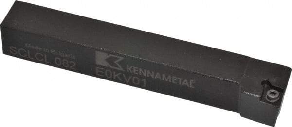 Kennametal - SCLC, Left Hand Cut, 5° Lead Angle, 1/2" Shank Height x 1/2" Shank Width, Neutral Rake Indexable Turning Toolholder - 3-1/2" OAL, CC..21.5. Insert Compatibility, Series Screw-On - Eagle Tool & Supply
