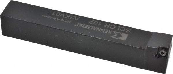 Kennametal - SCLC, Right Hand Cut, 5° Lead Angle, 5/8" Shank Height x 5/8" Shank Width, Neutral Rake Indexable Turning Toolholder - 4" OAL, CC..21.5. Insert Compatibility, Series Screw-On - Eagle Tool & Supply