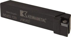 Kennametal - SDJC, Left Hand Cut, 3° Lead Angle, 3/4" Shank Height x 3/4" Shank Width, Neutral Rake Indexable Turning Toolholder - 4-1/2" OAL, DC..32.5. Insert Compatibility, Series Screw-On - Eagle Tool & Supply