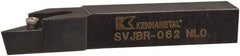 Kennametal - SVJB, Right Hand Cut, 3° Lead Angle, 3/8" Shank Height x 3/8" Shank Width, Neutral Rake Indexable Turning Toolholder - 2-1/2" OAL, VB..22. Insert Compatibility, Series Screw-On - Eagle Tool & Supply