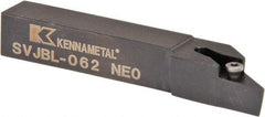 Kennametal - SVJB, Left Hand Cut, 3° Lead Angle, 3/8" Shank Height x 3/8" Shank Width, Neutral Rake Indexable Turning Toolholder - 2-1/2" OAL, VB..22. Insert Compatibility, Series Screw-On - Eagle Tool & Supply
