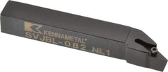 Kennametal - SVJB, Left Hand Cut, 3° Lead Angle, 1/2" Shank Height x 1/2" Shank Width, Neutral Rake Indexable Turning Toolholder - 3-1/2" OAL, VB..22. Insert Compatibility, Series Screw-On - Eagle Tool & Supply