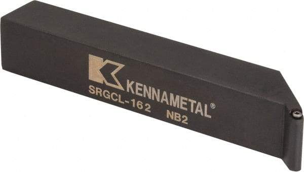 Kennametal - SRGC, Left Hand Cut, 1" Shank Height x 1" Shank Width, Neutral Rake Indexable Turning Toolholder - 6" OAL, RC..21.5. Insert Compatibility, Series Screw-On - Eagle Tool & Supply