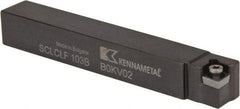 Kennametal - SCLC, Left Hand Cut, 5° Lead Angle, 5/8" Shank Height x 5/8" Shank Width, Neutral Rake Indexable Turning Toolholder - 4-1/2" OAL, CC..32.5. Insert Compatibility, Series Screw-On - Eagle Tool & Supply