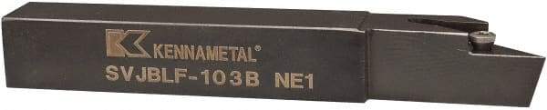 Kennametal - SVJB, Left Hand Cut, 3° Lead Angle, 5/8" Shank Height x 5/8" Shank Width, Neutral Rake Indexable Turning Toolholder - 4-1/2" OAL, VB..33. Insert Compatibility, Series Screw-On - Eagle Tool & Supply