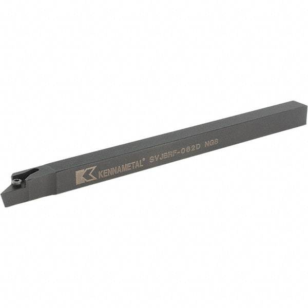 Kennametal - SVJB, Right Hand Cut, 3° Lead Angle, 3/8" Shank Height x 3/8" Shank Width, Neutral Rake Indexable Turning Toolholder - 6" OAL, VB..22. Insert Compatibility, Series Screw-On - Eagle Tool & Supply