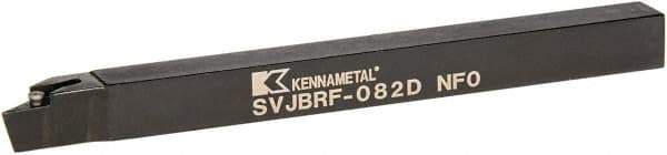 Kennametal - SVJB, Right Hand Cut, 3° Lead Angle, 1/2" Shank Height x 1/2" Shank Width, Neutral Rake Indexable Turning Toolholder - 6" OAL, VB..22. Insert Compatibility, Series Screw-On - Eagle Tool & Supply