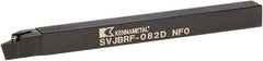 Kennametal - SVJB, Right Hand Cut, 3° Lead Angle, 1/2" Shank Height x 1/2" Shank Width, Neutral Rake Indexable Turning Toolholder - 6" OAL, VB..22. Insert Compatibility, Series Screw-On - Eagle Tool & Supply
