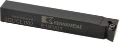 Kennametal - SDUC, Left Hand Cut, 3° Lead Angle, 1/2" Shank Height x 1/2" Shank Width, Neutral Rake Indexable Turning Toolholder - 3-1/2" OAL, DC..21.5. Insert Compatibility, Series Screw-On - Eagle Tool & Supply