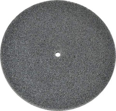 3M - 5" Diam, 1/4" Face Width, 1/4" Center Hole, Fine Grade, Silicon Carbide Deburring Wheel - Unitized, Soft Density 2 Grade, 6,000 RPM - Eagle Tool & Supply