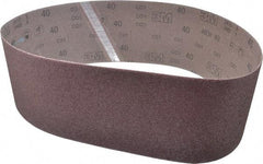 3M - 6" Wide x 48" OAL, 40 Grit, Aluminum Oxide Abrasive Belt - Aluminum Oxide, Coarse, Coated, X Weighted Cloth Backing, Series 341D - Eagle Tool & Supply