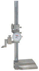 Value Collection - 300mm Stainless Steel Dial Height Gage - 0.02mm Graduation, Dial Display - Eagle Tool & Supply