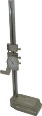 Value Collection - 8" Stainless Steel Dial Height Gage - 0.001" Graduation, Dial Display - Eagle Tool & Supply