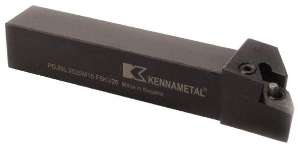 Kennametal - PDJN, Left Hand Cut, 3° Lead Angle, 32mm Shank Height x 32mm Shank Width, Negative Rake Indexable Turning Toolholder - 170mm OAL, DN..1506.. Insert Compatibility, Series Kenlever - Eagle Tool & Supply