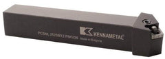 Kennametal - PCSN, Right Hand Cut, 45° Lead Angle, 25mm Shank Height x 25mm Shank Width, Negative Rake Indexable Turning Toolholder - 150mm OAL, CN..1204.. Insert Compatibility, Series Kenlever - Eagle Tool & Supply
