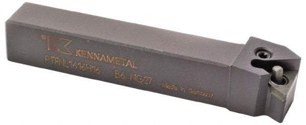 Kennametal - CTGP, Left Hand Cut, 5° Lead Angle, 12mm Shank Height x 12mm Shank Width, Positive Rake Indexable Turning Toolholder - 80mm OAL, TP..1103.. Insert Compatibility, Series Kendex - Eagle Tool & Supply