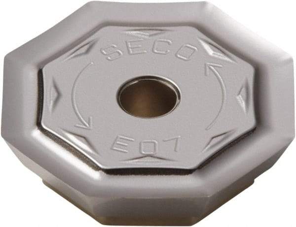 Seco - OFER070405 E07 Grade H15 Carbide Milling Insert - Uncoated, 0.1795" Thick, 0.7063" Inscribed Circle - Eagle Tool & Supply