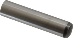 Value Collection - 10mm Diam x 45mm Pin Length Alloy Steel Standard Dowel Pin - C 58-62 Hardness, 37,100 Lb Breaking Strength, 1 Rounded End - Eagle Tool & Supply