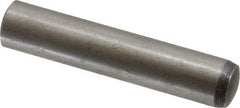 Value Collection - 10mm Diam x 50mm Pin Length Alloy Steel Standard Dowel Pin - C 58-62 Hardness, 37,100 Lb Breaking Strength, 1 Rounded End - Eagle Tool & Supply
