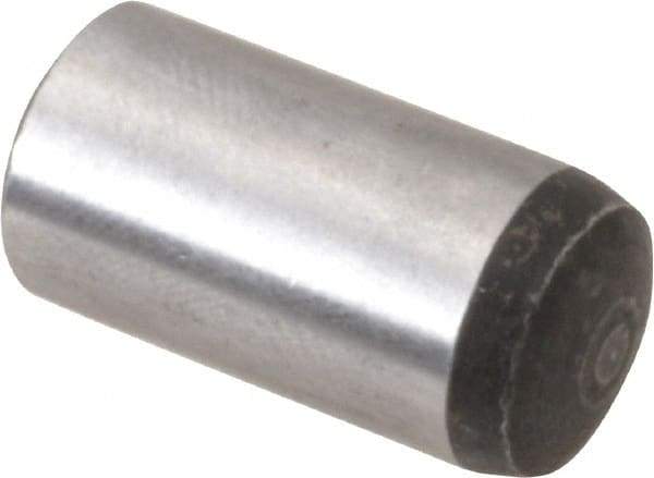 Value Collection - 12mm Diam x 25mm Pin Length Alloy Steel Standard Dowel Pin - C 58-62 Hardness, 53,400 Lb Breaking Strength, 1 Rounded End - Eagle Tool & Supply