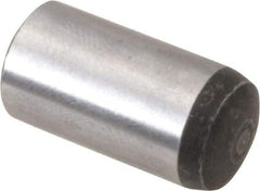 Value Collection - 12mm Diam x 25mm Pin Length Alloy Steel Standard Dowel Pin - C 58-62 Hardness, 53,400 Lb Breaking Strength, 1 Rounded End - Eagle Tool & Supply