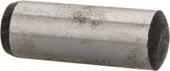 Value Collection - 12mm Diam x 35mm Pin Length Alloy Steel Standard Dowel Pin - C 58-62 Hardness, 53,400 Lb Breaking Strength, 1 Rounded End - Eagle Tool & Supply