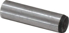 Value Collection - 12mm Diam x 45mm Pin Length Alloy Steel Standard Dowel Pin - C 58-62 Hardness, 53,400 Lb Breaking Strength, 1 Rounded End - Eagle Tool & Supply
