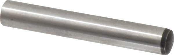 Value Collection - 12mm Diam x 80mm Pin Length Alloy Steel Standard Dowel Pin - C 58-62 Hardness, 53,400 Lb Breaking Strength, 1 Rounded End - Eagle Tool & Supply