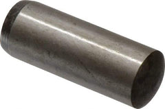 Value Collection - 16mm Diam x 45mm Pin Length Alloy Steel Standard Dowel Pin - C 58-62 Hardness, 94,900 Lb Breaking Strength, 1 Rounded End - Eagle Tool & Supply