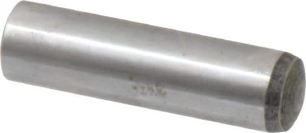 Value Collection - 16mm Diam x 60mm Pin Length Alloy Steel Standard Dowel Pin - C 58-62 Hardness, 94,900 Lb Breaking Strength, 1 Rounded End - Eagle Tool & Supply