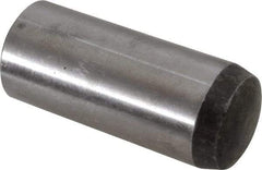 Value Collection - 20mm Diam x 50mm Pin Length Alloy Steel Standard Dowel Pin - C 58-62 Hardness, 148,000 Lb Breaking Strength, 1 Rounded End - Eagle Tool & Supply