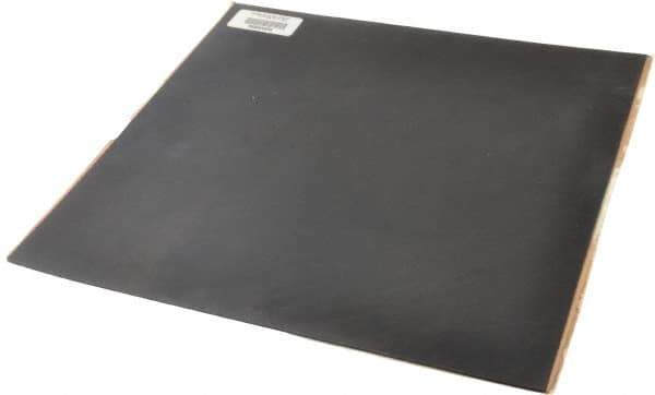 Made in USA - 12" Long, 12" Wide, 1/16" Thick, Neoprene Rubber Foam Sheet - 45 to 55 Durometer, Black, -20 to 170°F, 2,500 psi Tensile Strength, Adhesive Backing, Stock Length - Eagle Tool & Supply